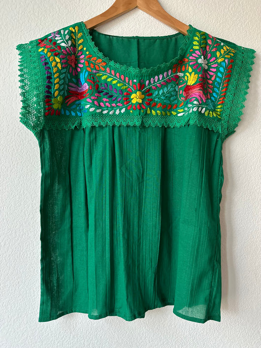 Emerald Green Blusa Españolita