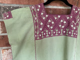 Sage Green and Mauve San Andres Huipil