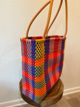 Multicolor Woven Tote