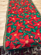 Green Poinsettia Runner