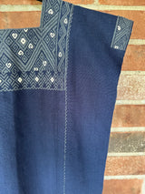Navy and Charcoal San Andres Huipil