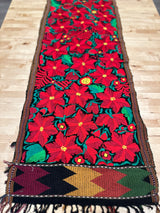 Black Poinsettia Runner