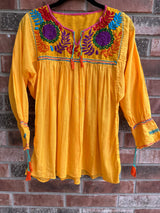 Yellow Blusa con Flores