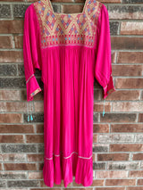 Magenta and Tan San Andres Dress
