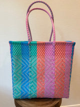 Multicolor Woven Tote