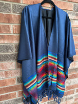 Navy Blue Southwestern Rebozo