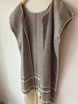 Cream and Brown Juana Duster