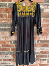 Black and Yellow San Andres Dress