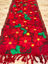 Red Poinsettia Runner