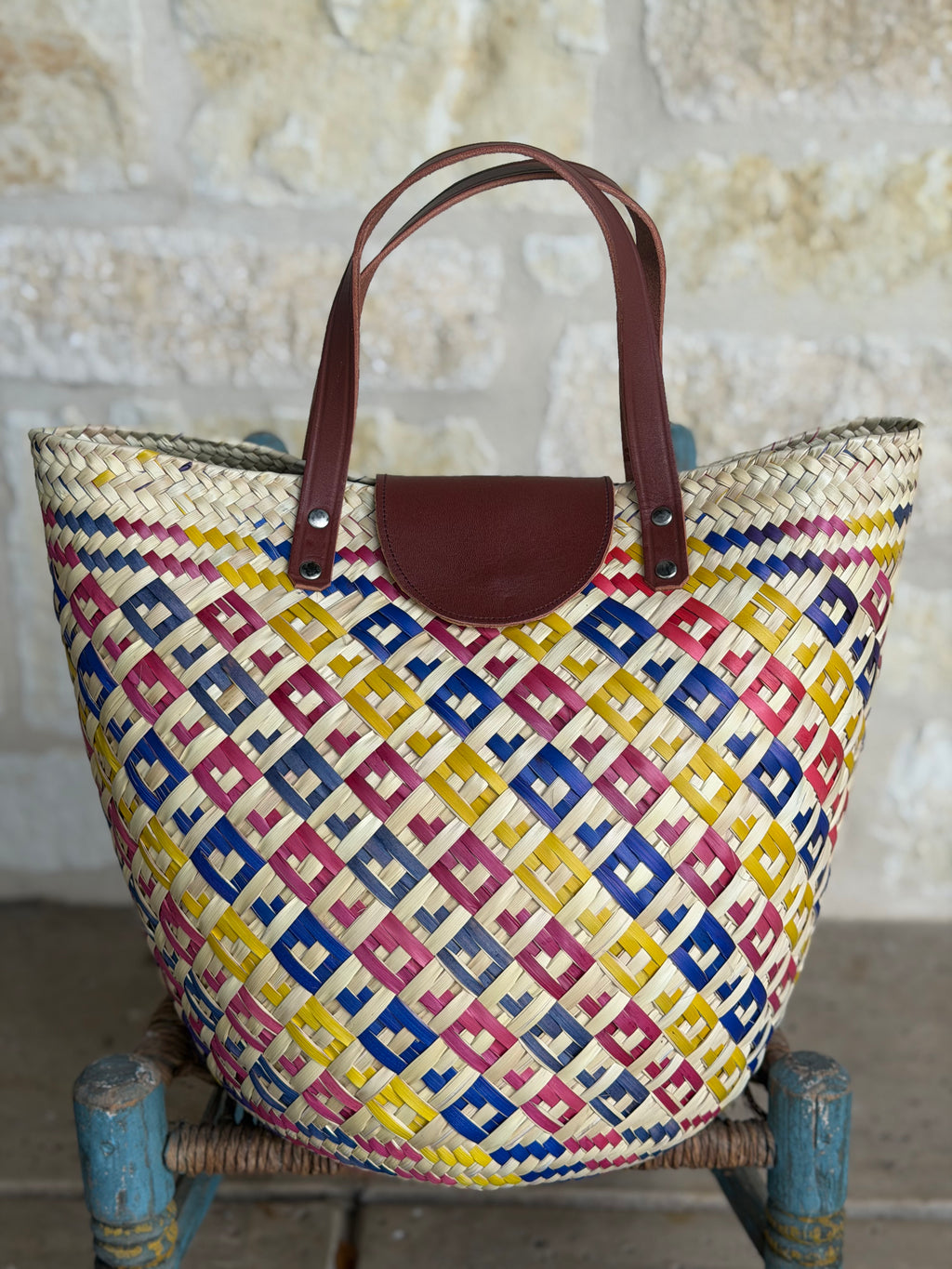 Alegría Bag - Red, Yellow and Blue Hearts