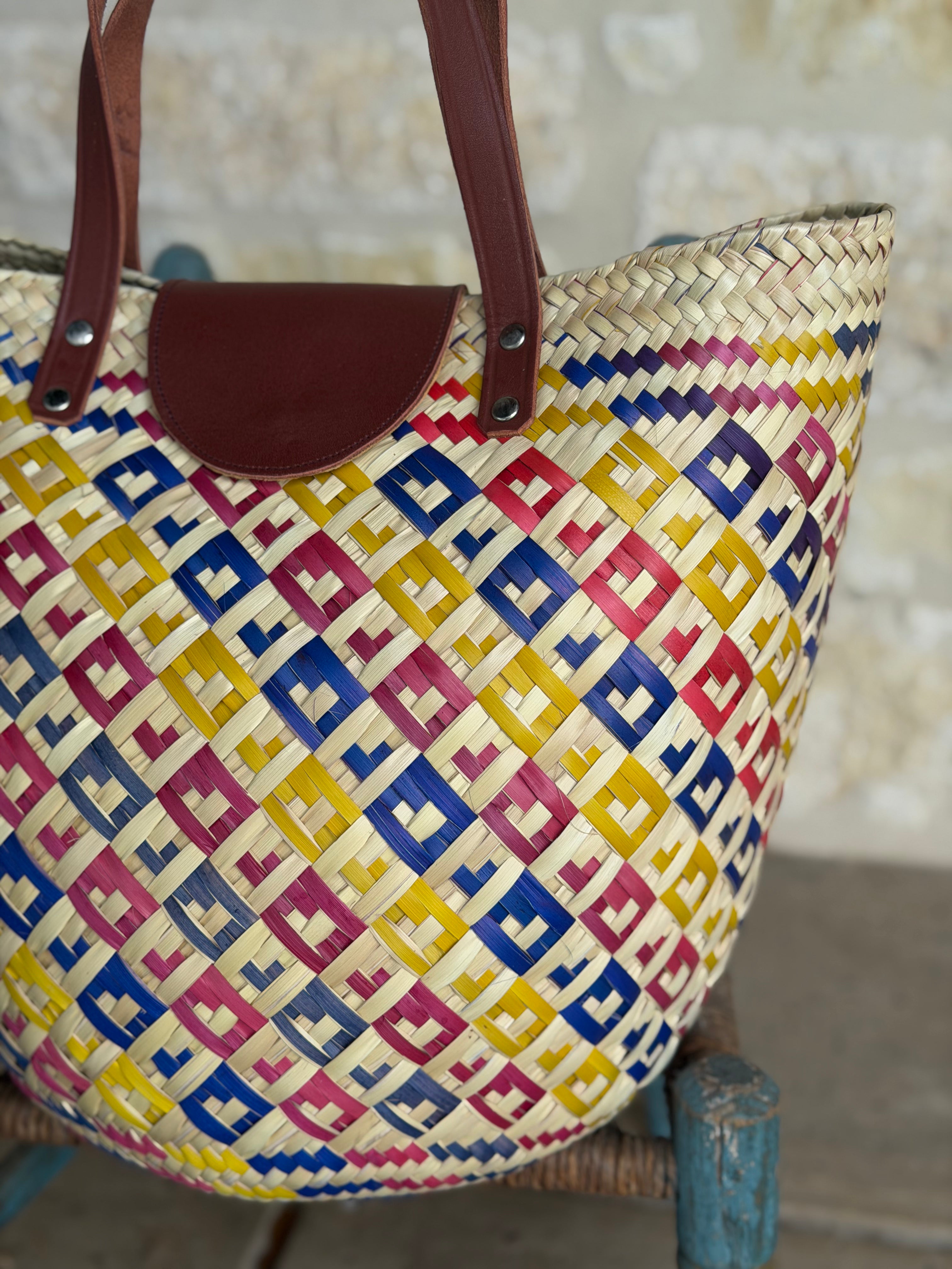 Alegría Bag - Red, Yellow and Blue Hearts