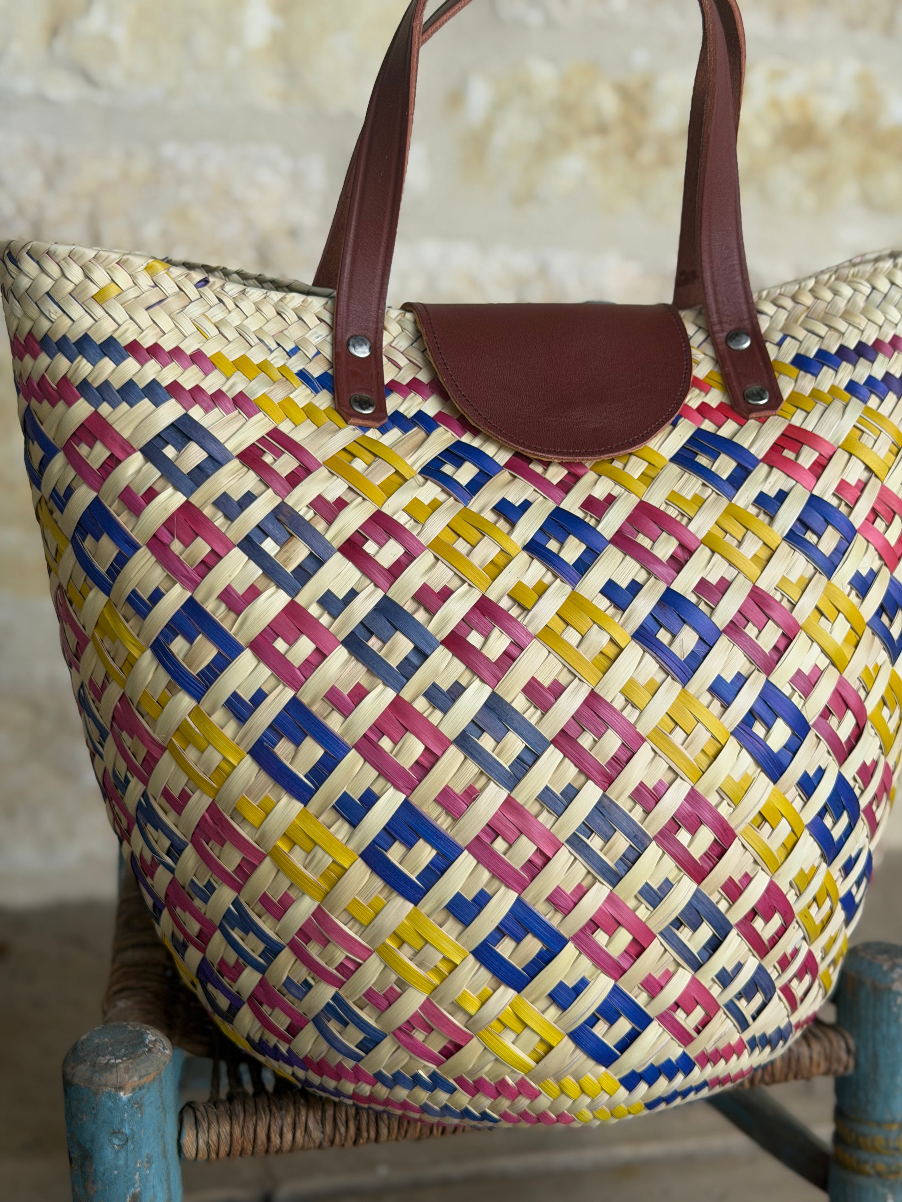 Alegría Bag - Red, Yellow and Blue Hearts