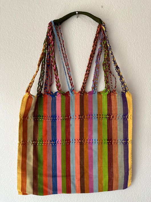 Multicolor Loom Tote Bag