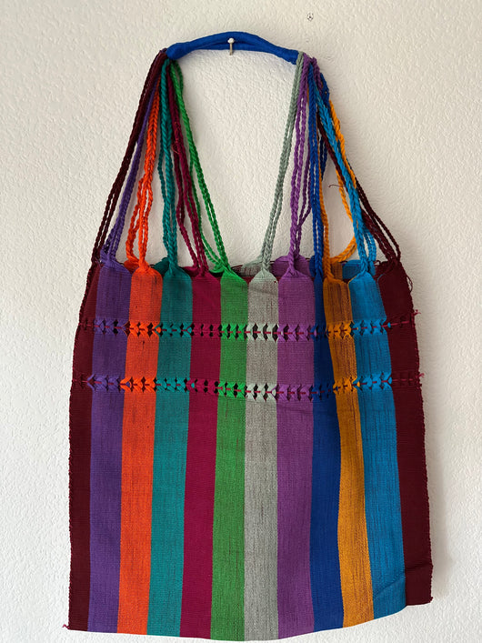 Multicolor Loom Tote Bag