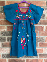 Teal Puebla Dress- 5T