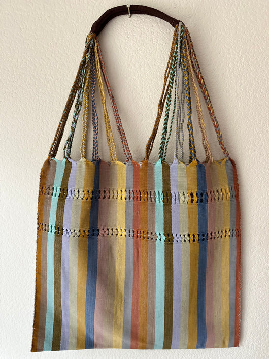 Multicolor Loom Tote Bag
