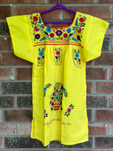 Girl's Yellow Puebla Dress- 5T