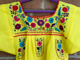 Girl's Yellow Puebla Dress- 5T