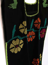 Black Oaxaca Fringe Tunic S/M