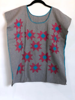 Gray Oaxaca Square Top L/XL