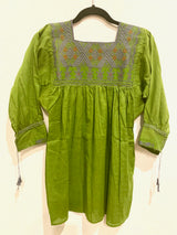 Green with Gray San Andres Blouse