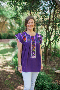 Purple Blusa de Verano