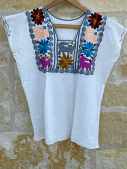Gray Los Animales Blouse