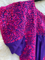Purple and Magenta San Antonino Dress
