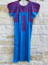 Magenta and Turquoise San Antonino Dress- SM