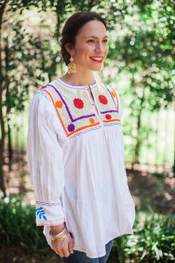 Lime Green Vine Tunic