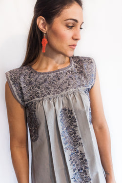 Coral Bead Earrings