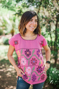 Magenta Oaxaca Square Top