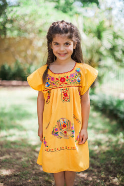 Yellow Puebla Dress
