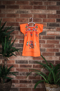 Orange Puebla Dress