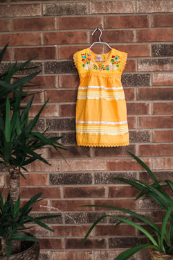 Girl's Yellow Telar Dress