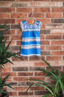 Girl's Blue Telar Dress