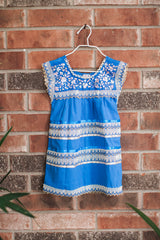 Girl's Blue Telar Dress