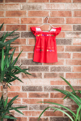 Baby Girl Red Flores Dress