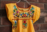 Girl's Yellow Puebla Dress