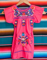 Girl's Pink Puebla Dress-3T