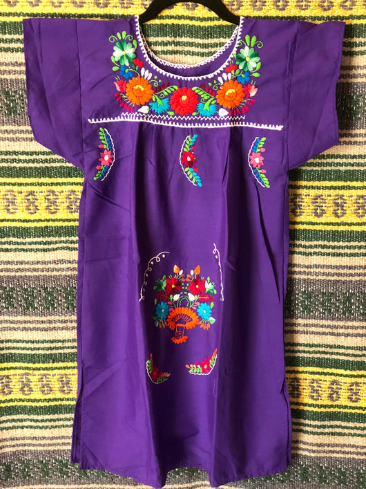 Girl's Purple Puebla Dress- 7/8