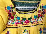 Girl's Yellow Puebla Dress- 2T