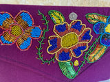 Purple Beaded Chiapas Clutch