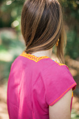 Magenta Blusa Azteca