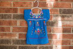 Baby Girl's Blue Puebla Dress