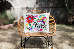 Poinsettia Tenango Pillow Case
