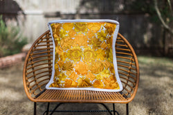 Yellow with White Frida Pillow