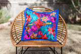 Blue with Multicolor Frida Pillow Case