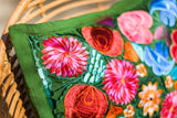 Green with Multicolor Frida Pillow
