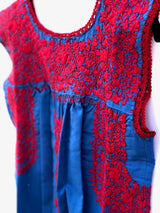 Blue with Red Felicia Dress- XS